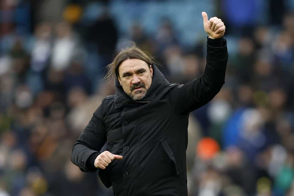 Leeds manager Daniel Farke saw his side claim a late win over Preston (Nigel French/PA)