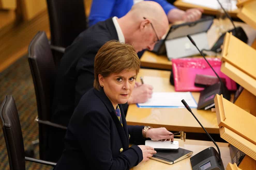 Nicola Sturgeon’s WhatsApps were discussed at the inquiry (Andrew Milligan/PA)