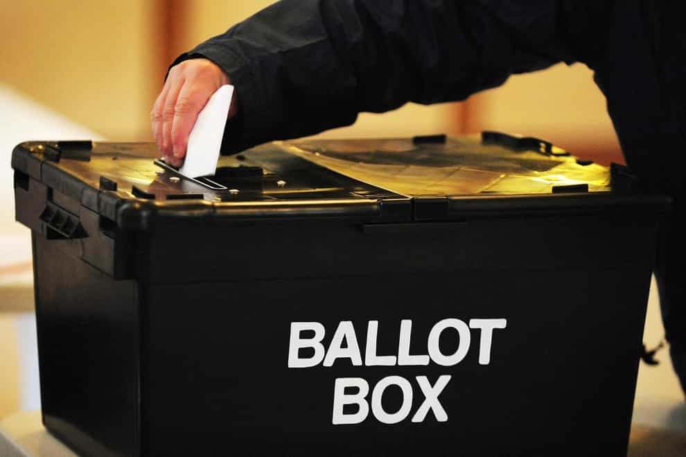 There are just 100 days to go until voters across England and Wales head to the polls on Thursday May 2 to choose new councillors, mayors and police commissioners (Rui Vieira/PA).