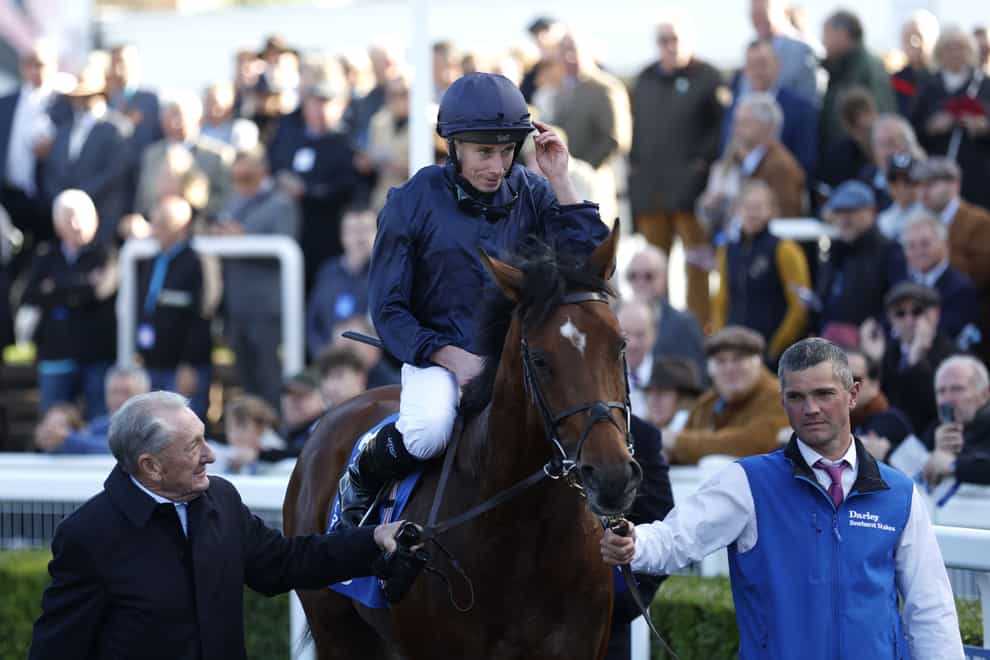 City Of Troy after winning the Dewhurst Stakes at Newmarket (Nigel French/PA)