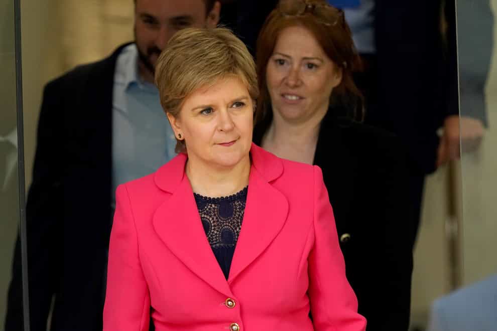 Former first minister Nicola Sturgeon provided a ‘private’ email address to an academic (Andrew Milligan/PA)