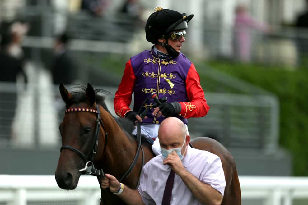 Frankie Dettori and Reach For The Moon at Royal Ascot (Steven Paston/PA)