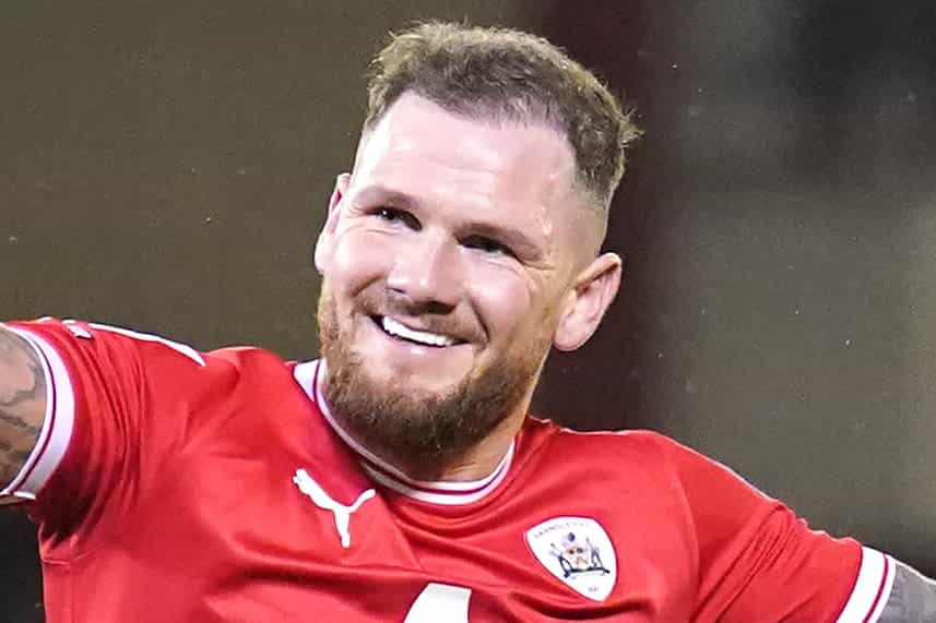 Former Barnsley striker James Norwood netted a brace of penalties for Oldham (Tim Goode/PA)