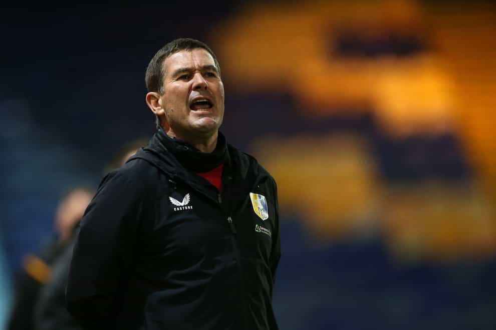 Nigel Clough pulled no punches after Mansfield’s disappointing draw (Barrington Coombs/PA)