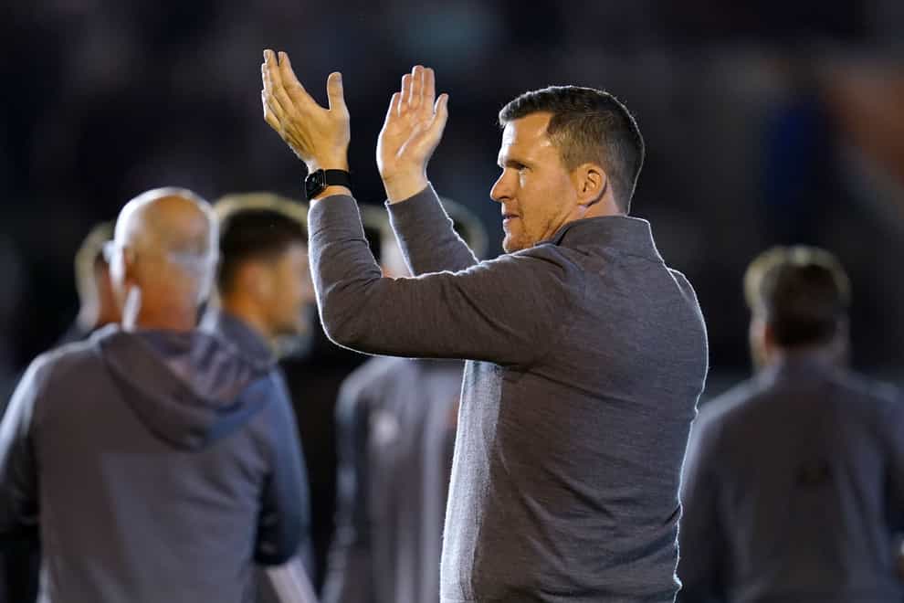Gary Caldwell said his side were buoyed by boos at half-time from Bristol Rovers fans (Andrew Matthews/PA)