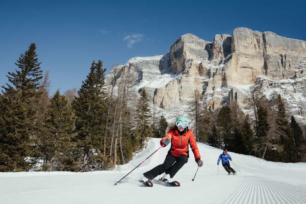 The glorious Alta Badia region attracts skiers of all abilities (Alex Moling/PA)