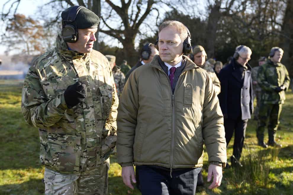 Chief of the General Staff General Sir Patrick Sanders said Defence Secretary Grant Shapps was right to warn of a ‘pre-war’ world (Alastair Grant/PA)