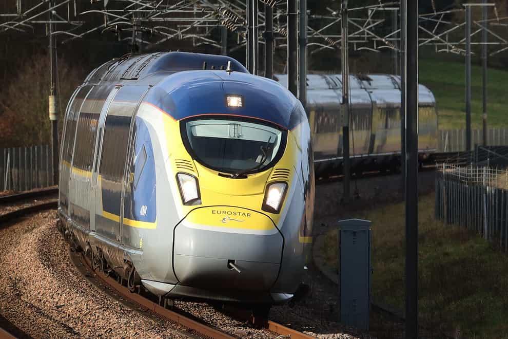 Eurostar said its passenger numbers increased by more than a fifth last year (Gareth Fuller/PA)