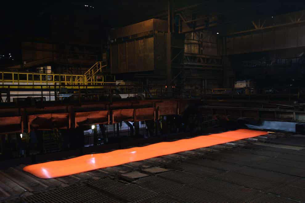 A general view of a steel plant (Anna Gowthorpe/PA)