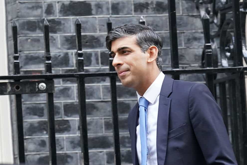 Some 42% of 2019 Conservative voters said they had a favourable view of Rishi Sunak, the Ipsos poll suggested (Stefan Rousseau/PA)