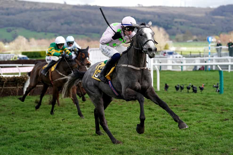 Lossiemouth ridden by jockey Paul Townend on their way to winning the JCB Triumph Hurdle on day four of the Cheltenham Festival at Cheltenham Racecourse. Picture date: Friday March 17, 2023.