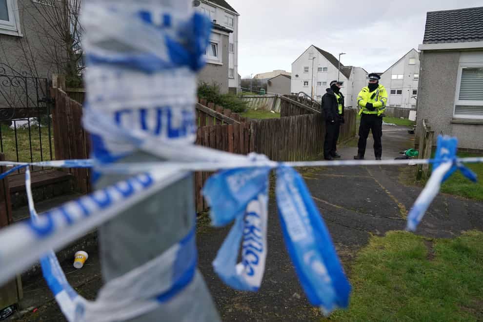 The incident occurred in Hamilton, South Lanarkshire, on Tuesday (PA)