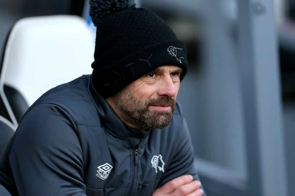 Derby manager Paul Warne admitted his side did not deserve their victory (Barrington Coombs/PA).