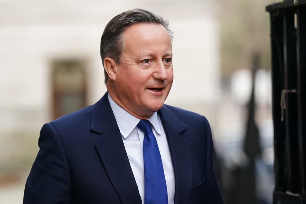 Foreign Secretary Lord David Cameron has condemned attacks on US troops (James Manning/PA)