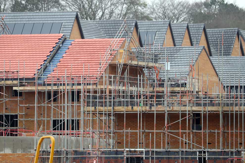 Increasing costs of borrowing have affected the profit margins of ongoing and upcoming development projects (Andrew Matthews/PA)