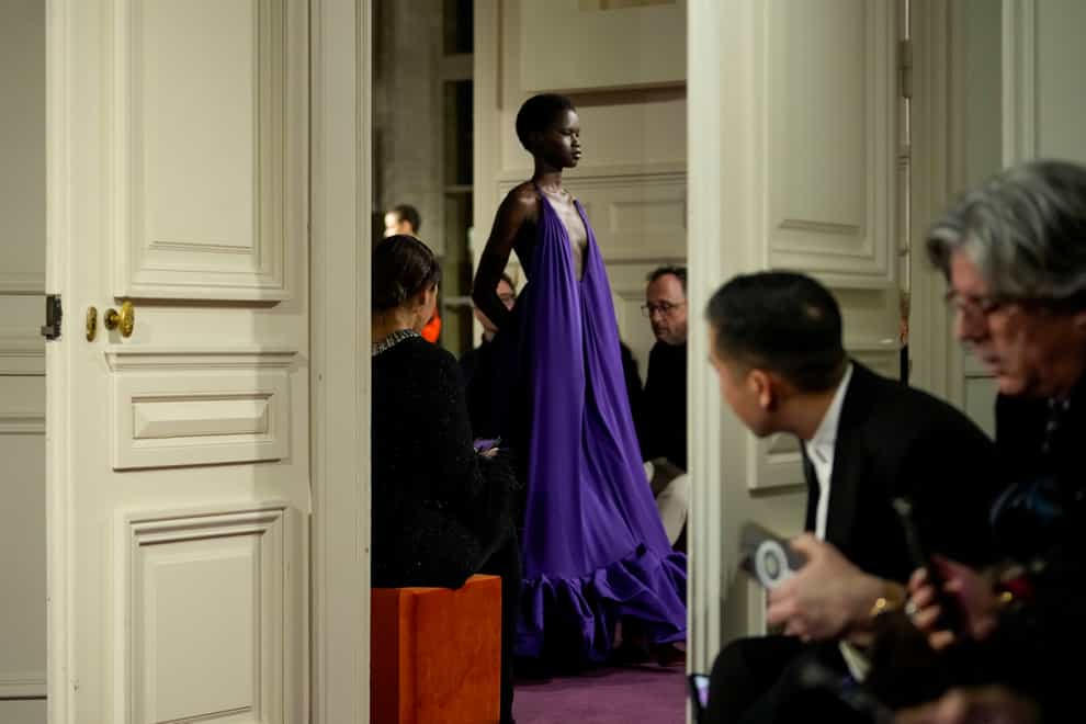 Valentino was a colourful highlight of the couture calendar (Thibault Camus/AP)