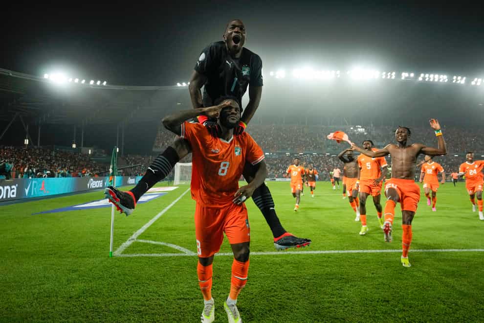 Ivory Coast claimed a famous win over Senegal in the Africa Cup of Nations (Themba Hadebe/AP)
