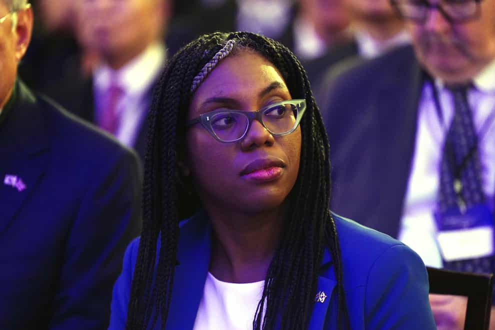 Kemi Badenoch is reportedly a member of an ‘Evil Plotters’ WhatsApp group (Aaron Chown/PA)