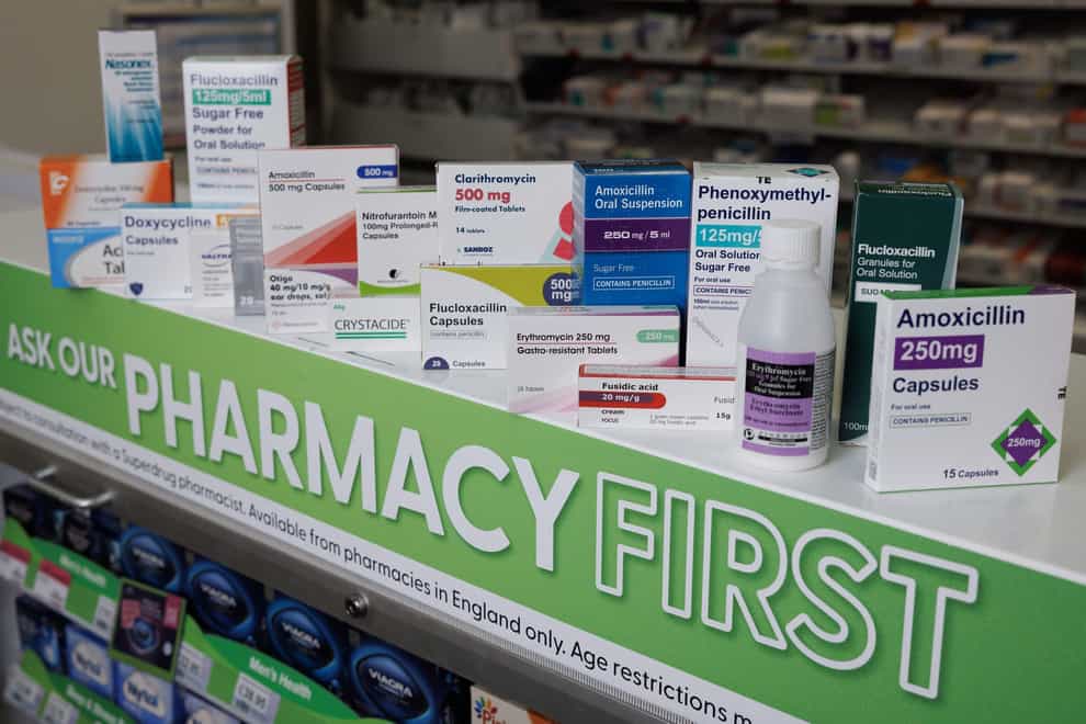 Ministers have been warned that a shake-up of pharmacy services allowing patients to get some treatments without seeing a GP first will not make up for the declining number of pharmacies across England (Belinda Jiao/PA)