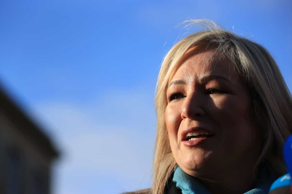 Michelle O’Neill is poised to become first minister at Stormont (Liam McBurney/PA)