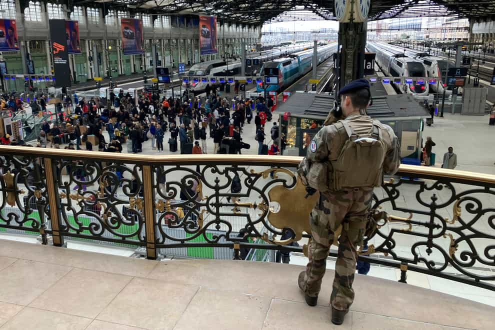 The attack at the Gare le Lyon comes just six months before the Olympics (AP)