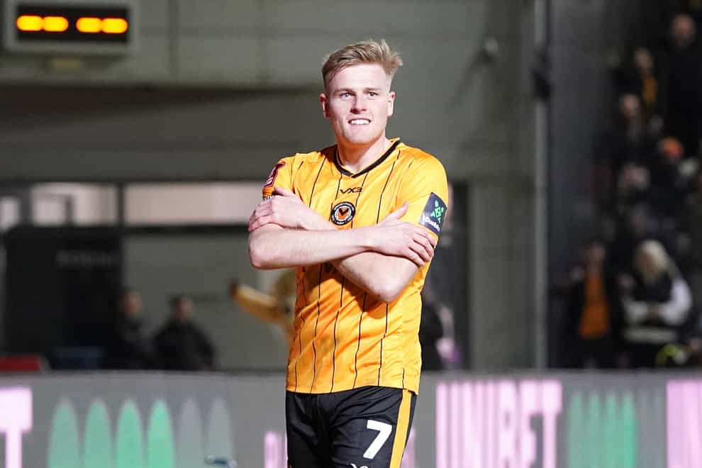 Will Evans scored his 20th goal of the season for Newport (Nick Potts/PA)