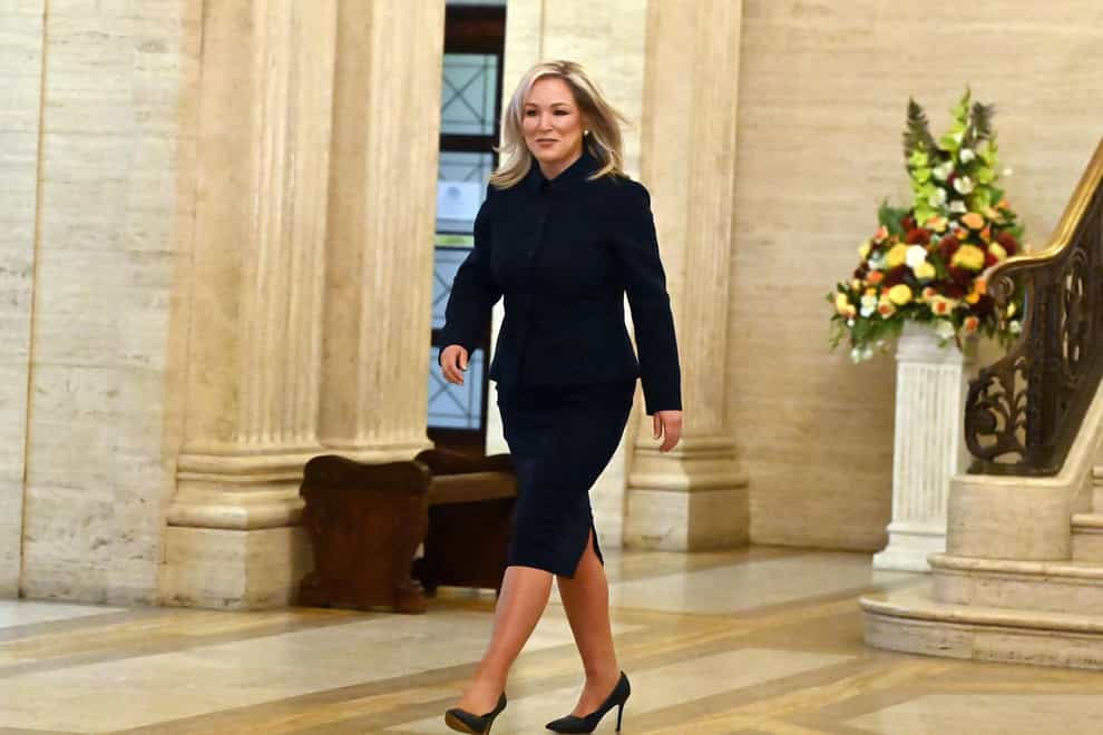 Michelle O’Neill has predicted a poll on Irish unity will take place within 10 years (Liam McBurney/PA)