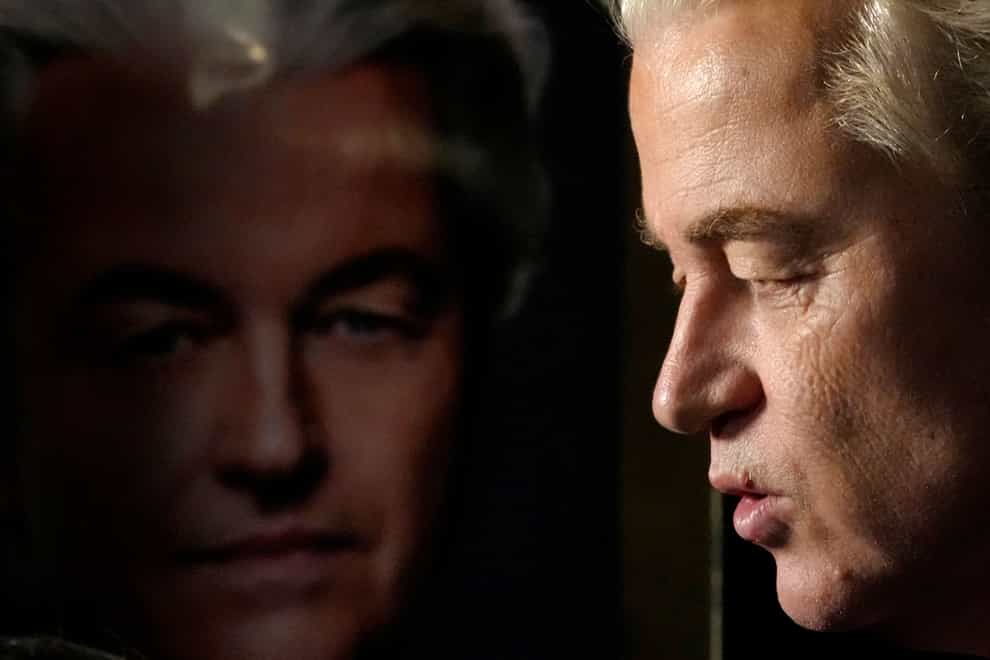 Geert Wilders, leader of the Party for Freedom, known as PVV (Peter Dejong/AP)