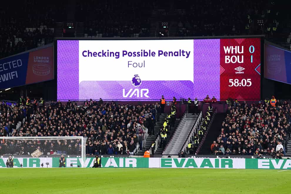 VAR checks have been a controversial subject in the Premier League (Zac Goodwin/PA)