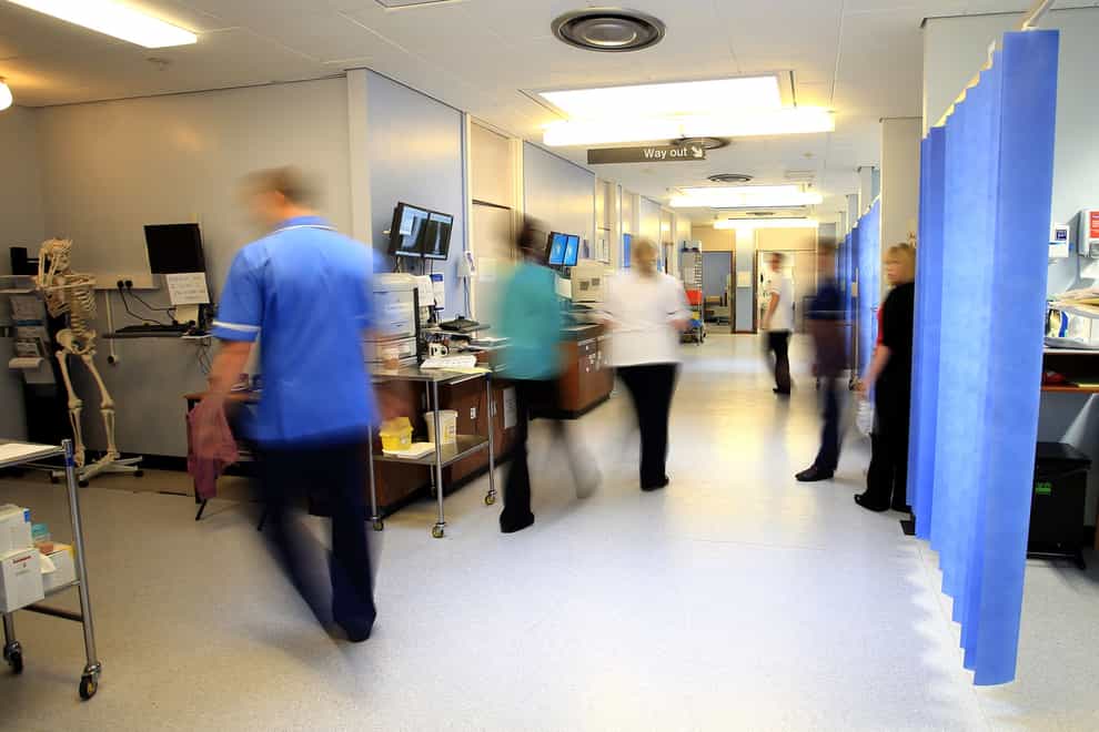Long waits for hospital treatment in England have got worse, though the overall waiting list has fallen (Peter Byrne/PA)