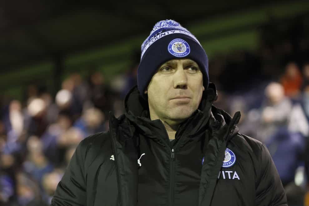 Stockport manager Dave Challinor (Richard Sellers/PA)