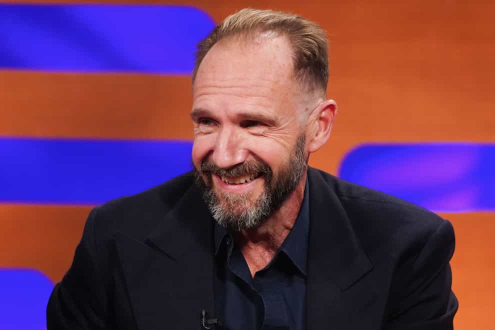 Actor Ralph Fiennes discussed green energy with Laura Kuenssberg (Ian West/PA)