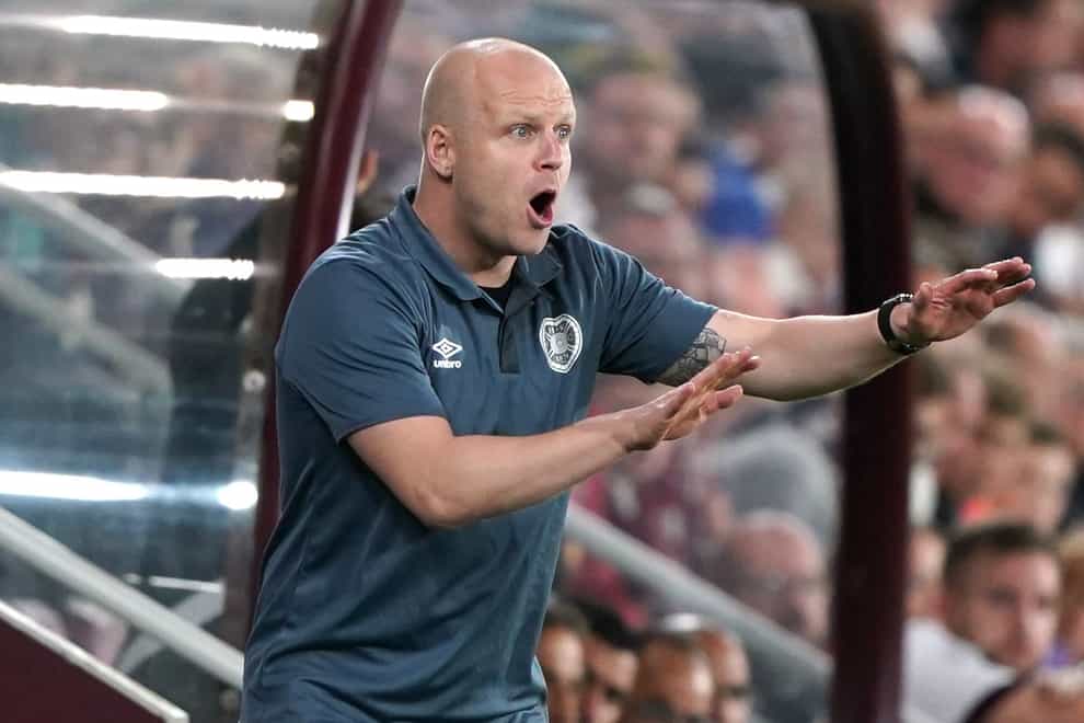 Hearts boss Steven Naismith celebrated reaching the Scottish Cup quarter-finals (Andrew Milligan/PA)