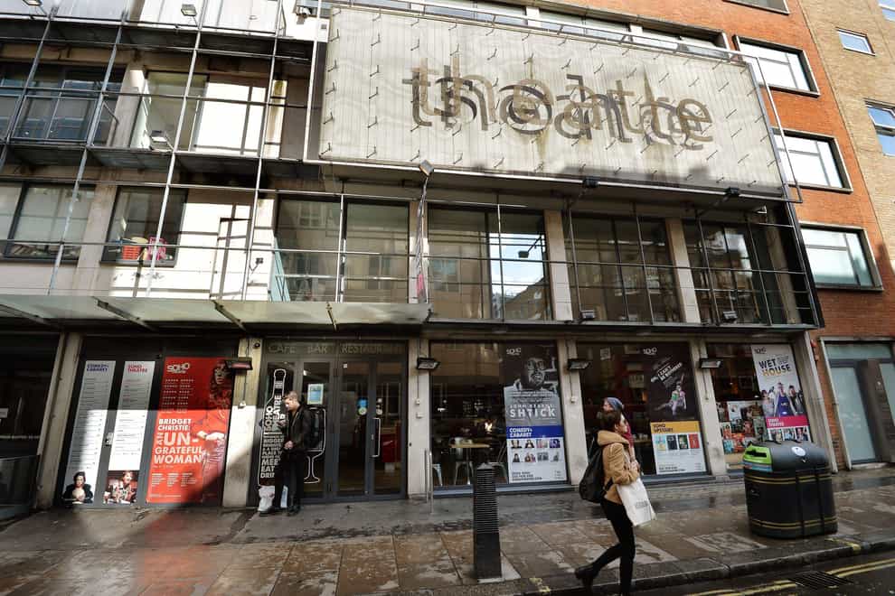 Soho Theatre has said it is ‘sorry and saddened’ by the incident (John Stillwell/PA)