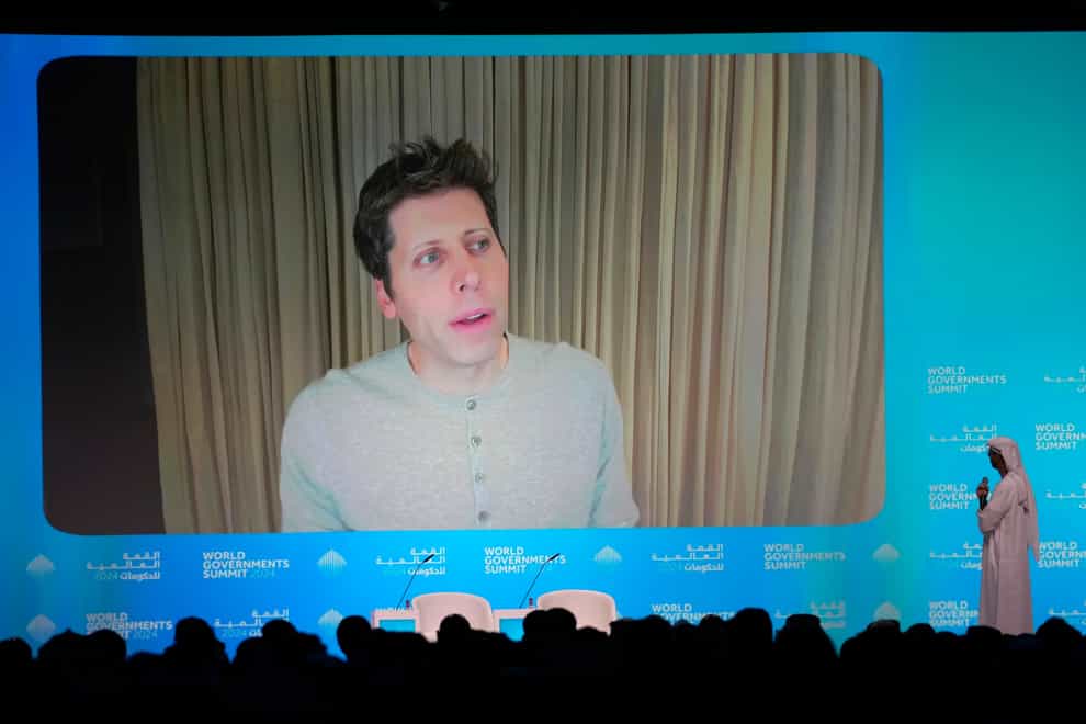 OpenAI chief executive Sam Altman has said the dangers of artificial intelligence that keep him awake at night are the ‘very subtle societal misalignments’ which could make the systems wreak havoc (Kamran Jebreili/AP)