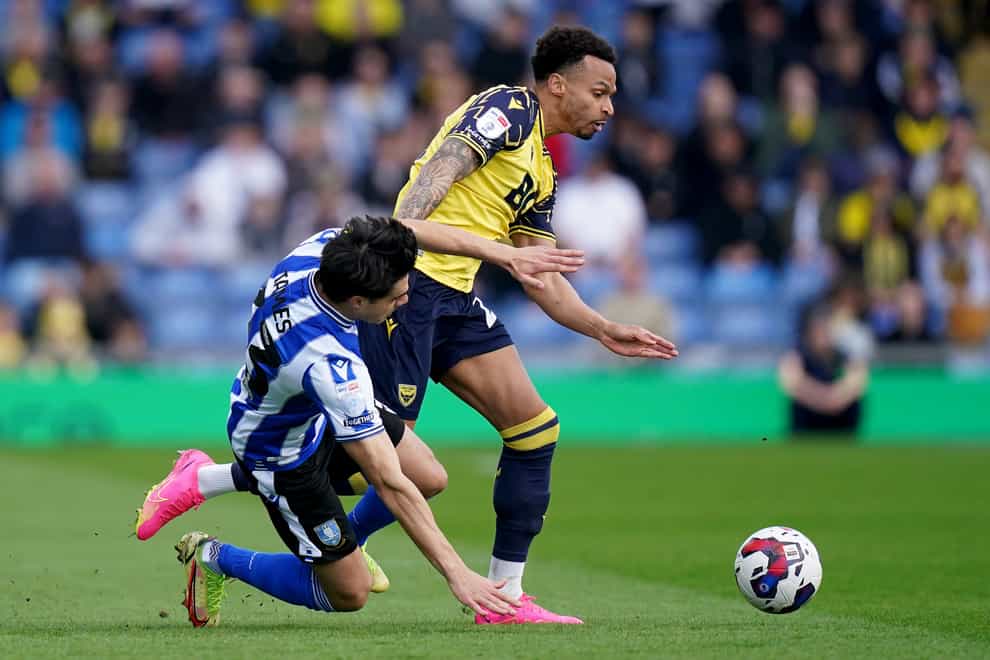 Josh Murphy (right) was on target for Oxford (Adam Davy/PA)