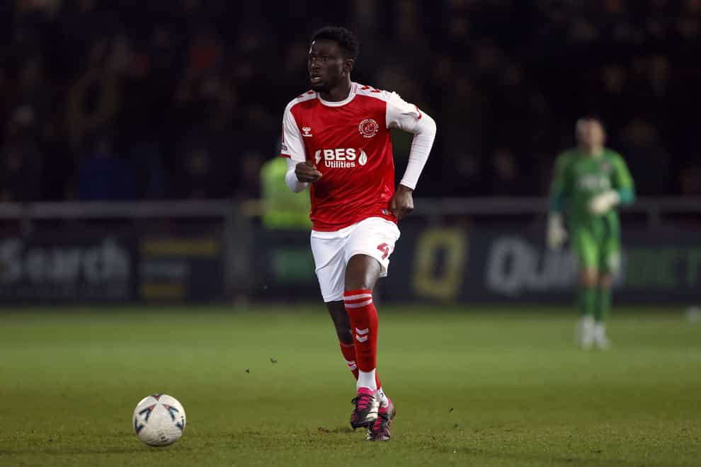 Brendan Sarpong-Wiredu snatched a point for Fleetwood (Richard Sellers/PA)