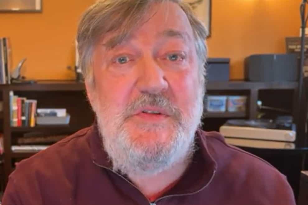 Stephen Fry opened up about his hospital admission in a TikTok video (we_ownit/PA)