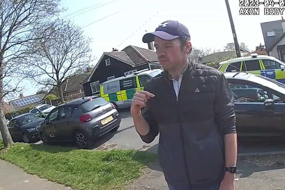 Luke D’Wit providing statements to the police (Essex Police/PA)