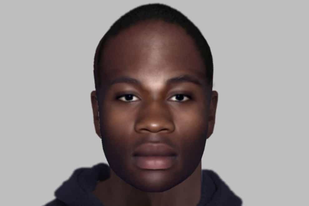 An e-fit issued by Sussex Police of a man they are trying to identify who was found dead in the undercarriage of a plane after a Tui flight from Banjul in The Gambia landed at Gatwick Airport at around 4am on December 7 2022 (Sussex Police/PA)