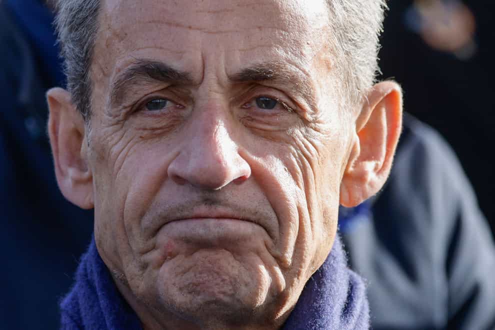 Former French president Nicolas Sarkozy (Ludovic Marin/Pool/AP)