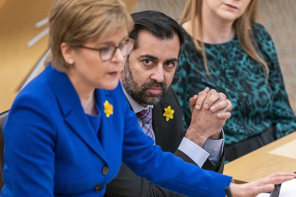 Humza Yousaf has been praised for his ‘incredible leadership’ since taking over from Nicola Sturgeon as Scotland’s First Minister (Jane Barlow/PA)