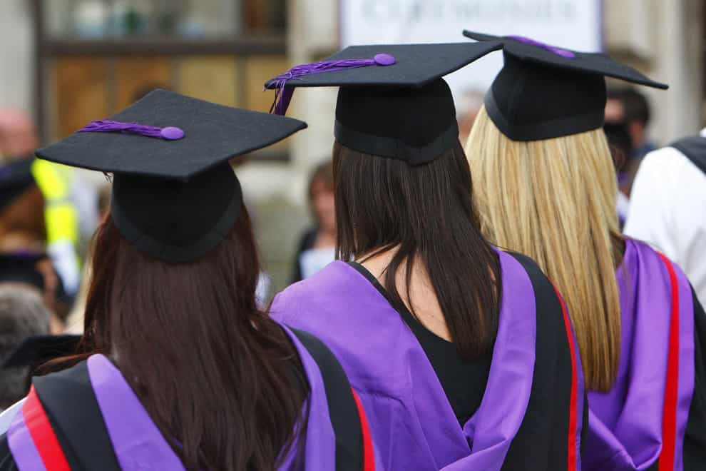 File photo dated 16/07/08 of university graduates. The Government must address weaknesses which contributed to fraud and abuse of student loan funding in franchised higher education providers, the spending watchdog has said. The “inherent risks” associated with using franchised providers – institutions that operate in partnership with registered universities to deliver courses on their behalf – should be considered, the National Audit Office (NAO) has urged. Issue date: Thursday January 18, 2024.