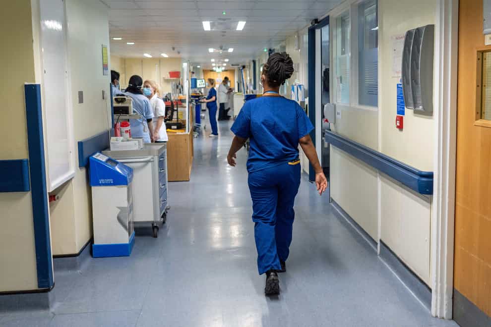 One in three hospital patients in England arriving by ambulance last week had to wait more than half an hour to be handed over to A&E teams (Jeff Moore/PA)