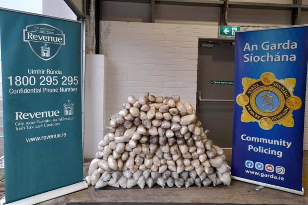 The drugs seized at Cork Port (Gardai/PA)