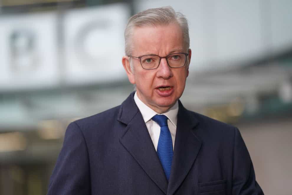 Secretary of State for Levelling Up, Housing and Communities, Michael Gove (Lucy North/PA)