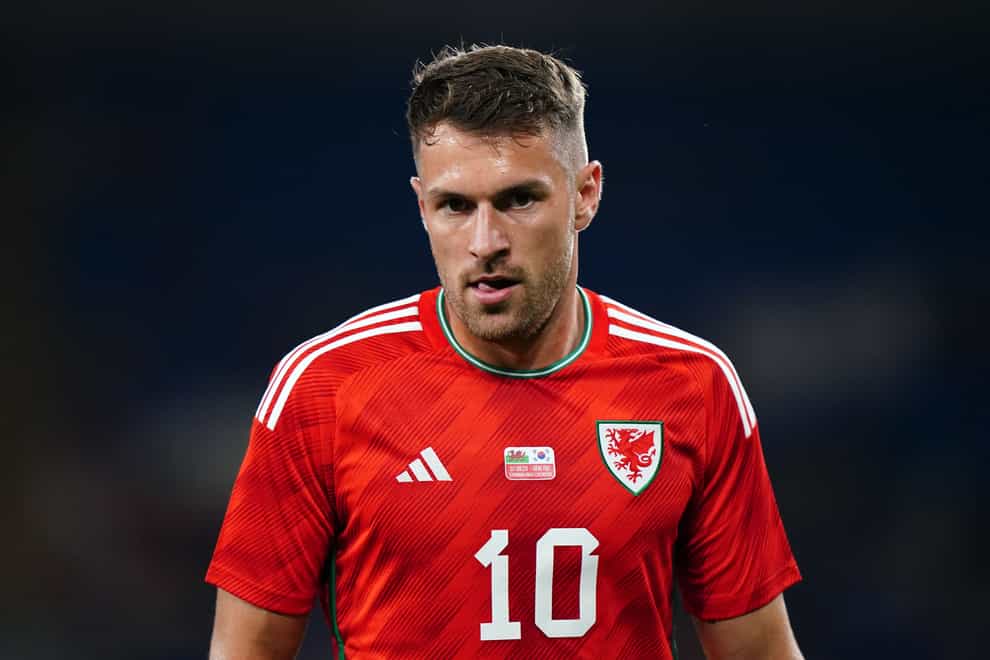 Wales captain Aaron Ramsey is set to miss his country’s Euro 2024 play-off against Finland next month through injury (Zac Goodwin/PA)