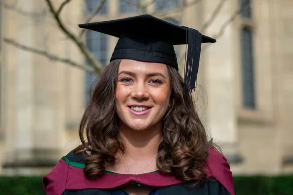 Mollie Chapman graduated on Friday (University of Bristol/PA)