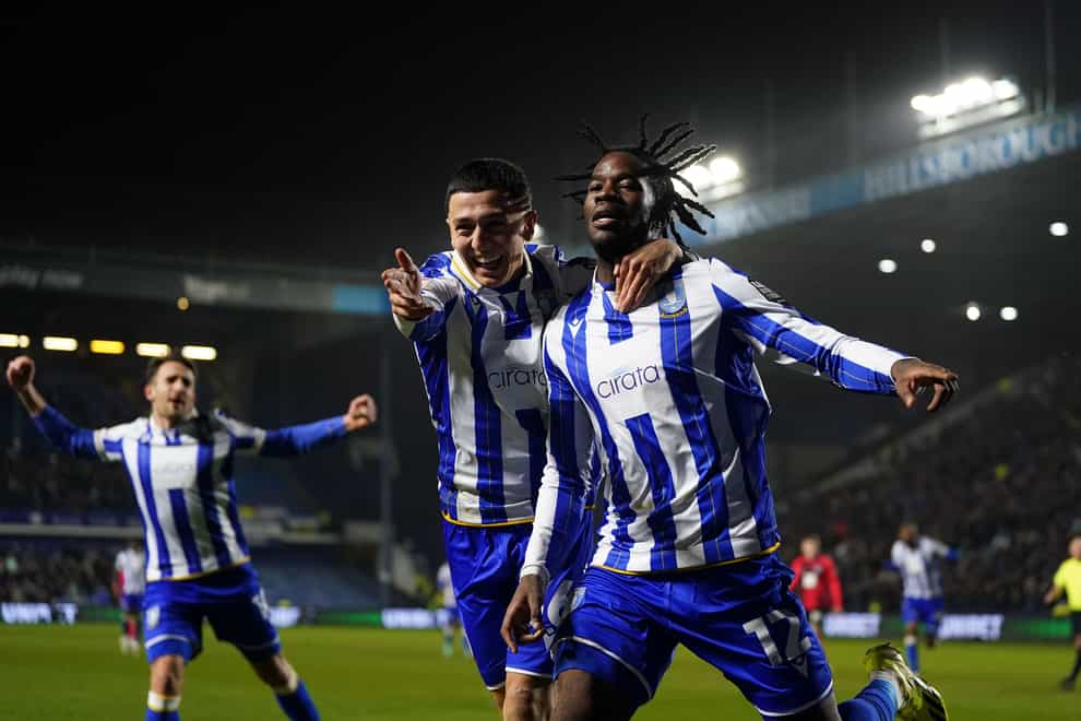 Ike Ugbo’s brace lifted Sheffield Wednesday’s spirits (Nick Potts/PA)