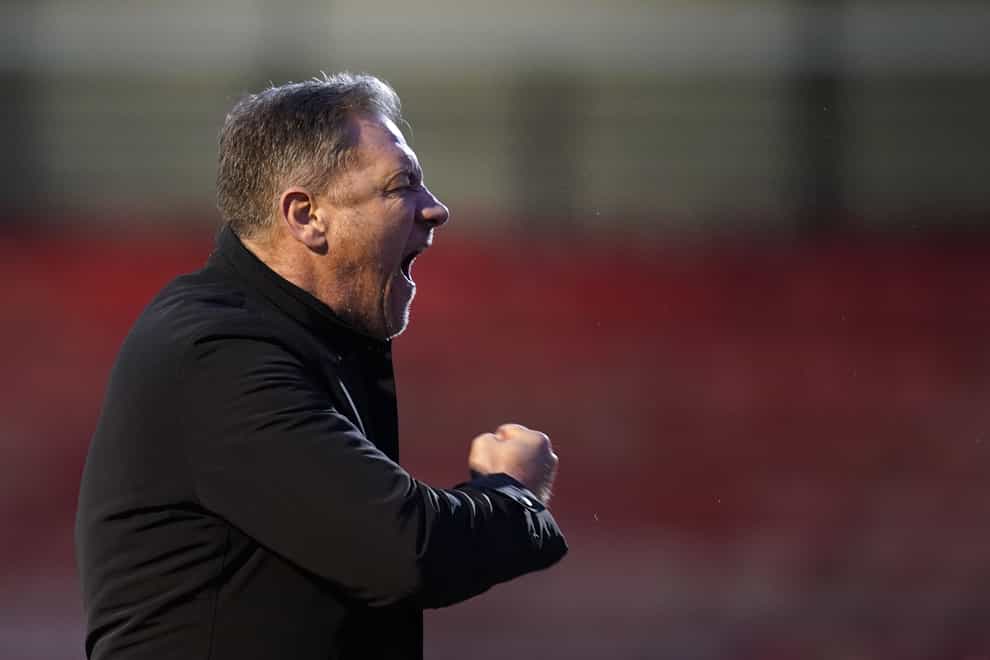 Crawley Town manager Scott Lindsey saw his side win (Gareth Fuller/PA)